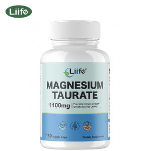 Liife Magnesium Taurate 1100mg -180 Vegetarian Capsules-200MG Elemental Magnesium Per Serving - Supports restful Sleep & Helps Maintain Healthy Muscle Function Liife Magnesium Taurate 1100mg -180 Vegetarian Capsules-200MG Elemental Magnesium Per Serving - Supports restful Sleep & Helps Maintain Healthy Muscle Function