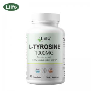 Liife-Tyrosine: 1000mg, 90 Capsules for 45 Days - High-Purity Tyrosine Supplement for Spiritual Awakening and Emotional Wellness Liife-Tyrosine: 1000mg, 90 Capsules for 45 Days - High-Purity Tyrosine Supplement for Spiritual Awakening and Emotional Wellness