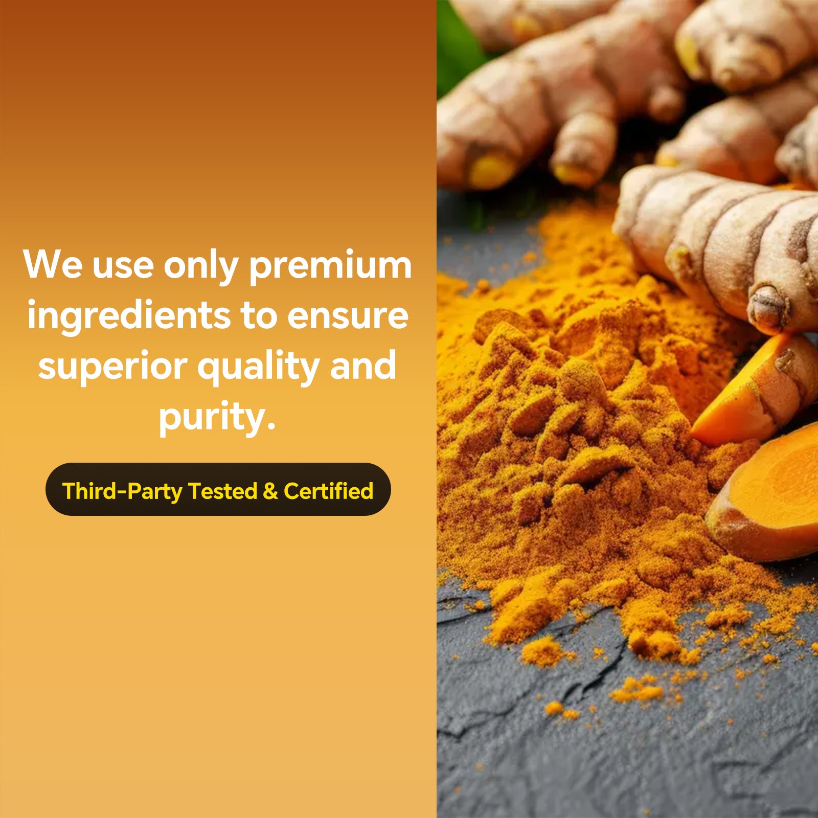 LIIFE Turmeric Curcumin Supplement BCM-95® Curcuminoids- 600mg Organic Turmeric with Vitamin D3 Per Serving High Absorption-Non GMO Tumeric Capsules for Joint Support,Bottled in USA - 60 Capsules
