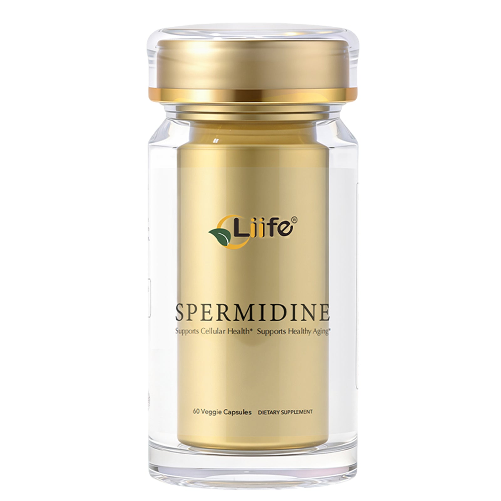 LIIFE Spermine Supplement for Women & Men（6-in-1 Formula）— 60 Vegan for Cellular Health, Anti-Aging & Energy* - Made in USA - 10MG Spermine Per Serving